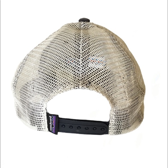 Patagonia Logo Patch Snap Back Mesh Hat in Gray-Blue. Sz OS - Picture 3 of 4